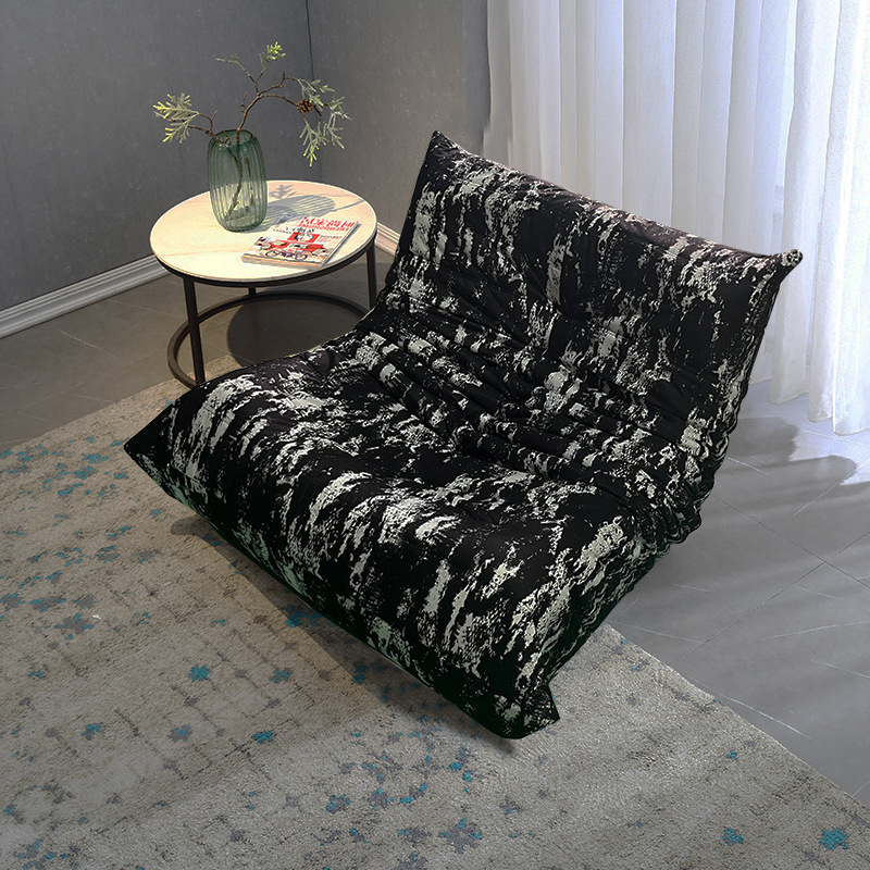 Caterpillar Sofa Lounge Chair – Reclining Lazy Sofa for Balcony, Bedroom, or Living Room thumbnail 5